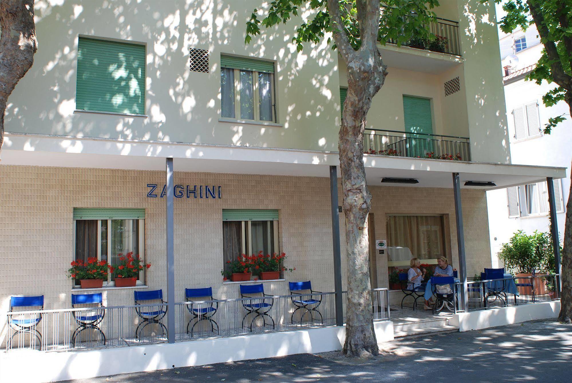 Hotel Zaghini Rimini Exterior foto